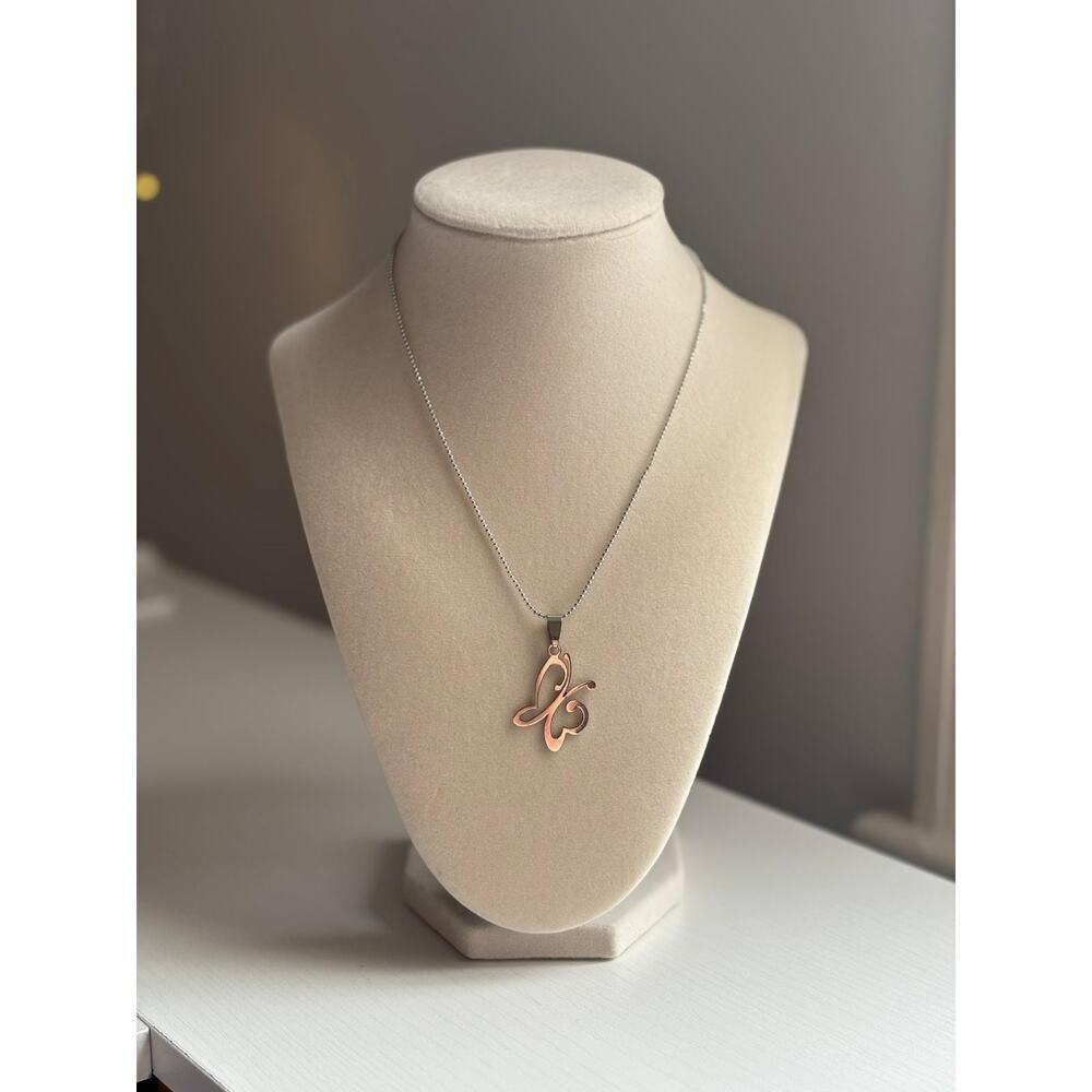 Butterfly Necklace Stainless Steel Minimal Pendant Dainty Gift Jewelry